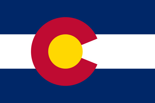 Colorado - 4" x 6" Miniature Stick Flags