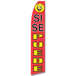 Si Se Puede Feather Flag