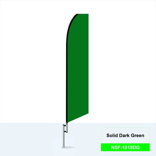 Dark Green Feather Flag