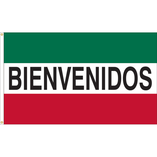 Bienvenidos (Welcome) Message Flag