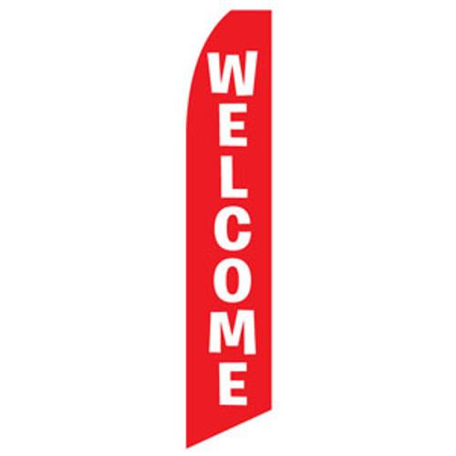Welcome Feather Flag (Red)