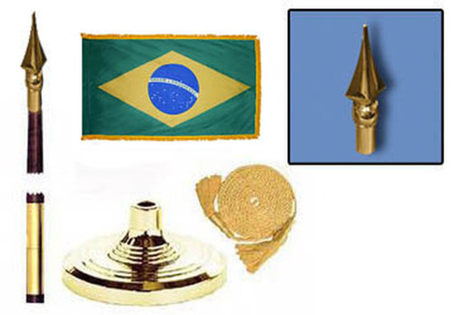 Brazil Flag Fringed Lobby Set