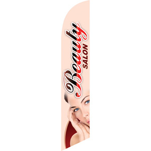Beauty Salon (flesh color) Semi Custom Feather Flag Kit