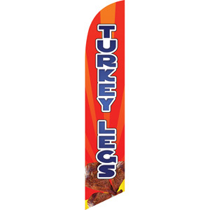 Turkey Legs Feather Flag