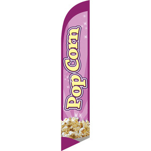 PopCorn (purple background) Semi Custom Feather Flag Kit