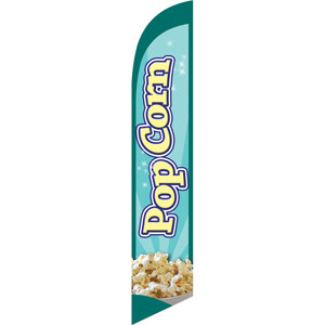 PopCorn (light green background) Semi Custom Feather Flag Kit