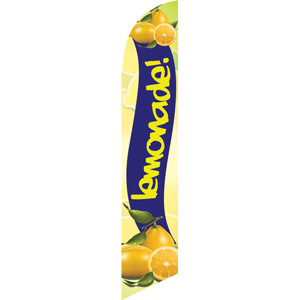 Lemonade (with lemons, blue background) Semi Custom Feather Flag Kit