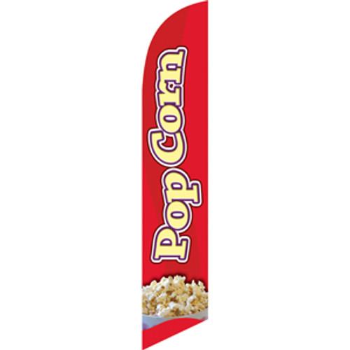 PopCorn (red background) Semi Custom Feather Flag Kit