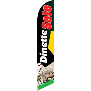 Dinette Sale (Red Letters) Semi Custom Feather Flag Kit