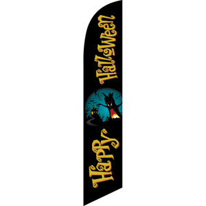 Happy Halloween (spooky tree) Semi Custom Feather Flag Kit