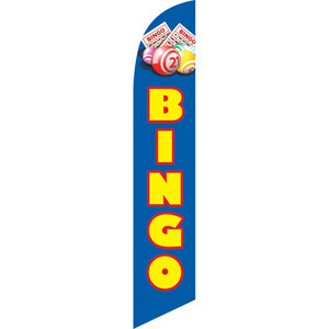 Bingo (blue background) Semi Custom Feather Flag Kit
