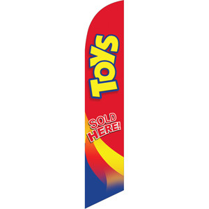 Toys (red background) Semi Custom Feather Flag Kit