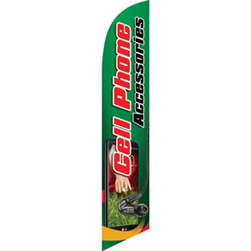 Cell Accessories (green background) Semi Custom Feather Flag Kit