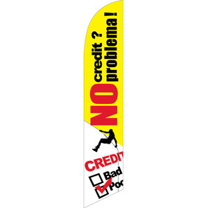No Credit? No Problema! Semi Custom Feather Flag Kit