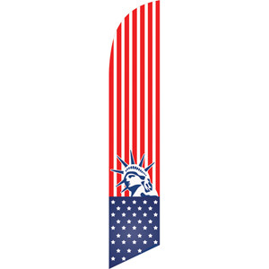 American Flag (Lady Liberty) Semi Custom Feather Flag Kit