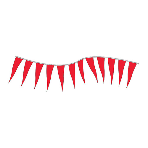 Red Icicle String Pennants