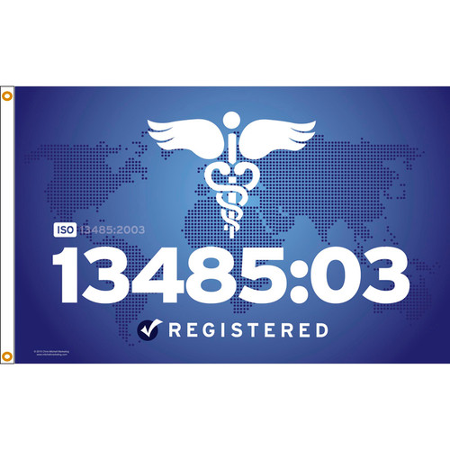ISO 13485/03 Custom Flag