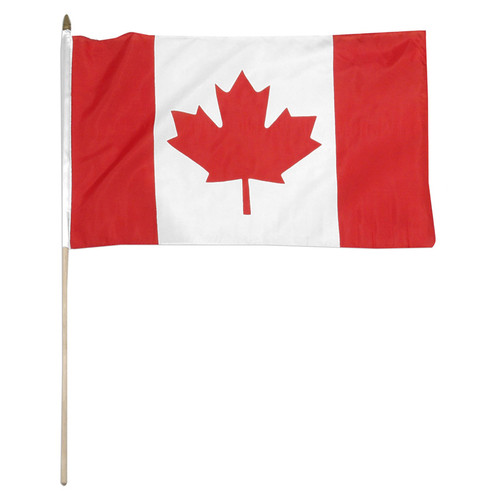 Canada 12 x 18 Inch Stick Flag 