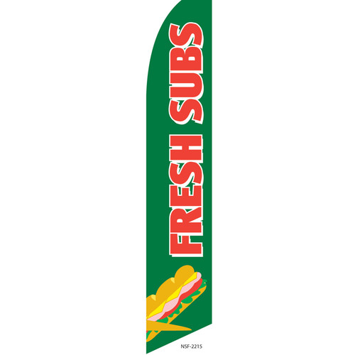 Fresh Subs Feather Flag