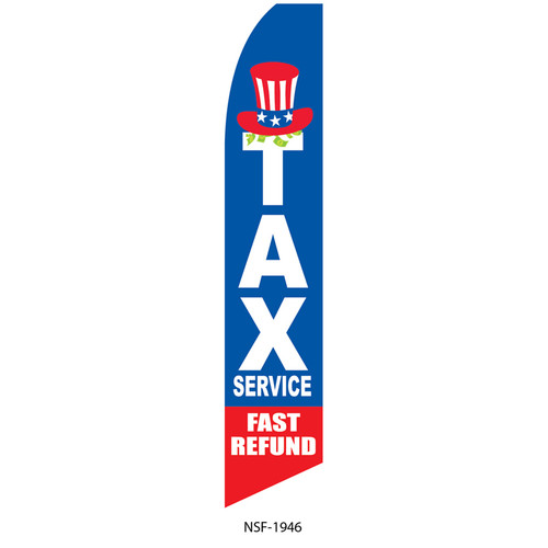 Tax Service Fast Refund Feather Flag