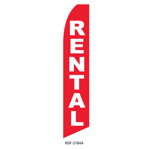 Rentals Feather Flag (red)