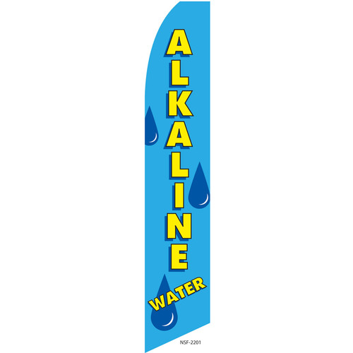 Alkaline Water Feather Flag