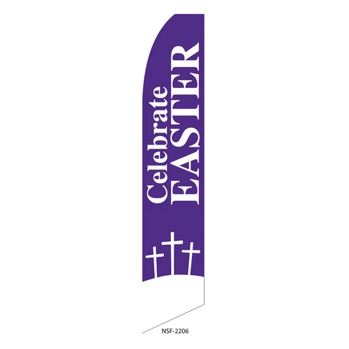 Celebrate Easter Feather Flag