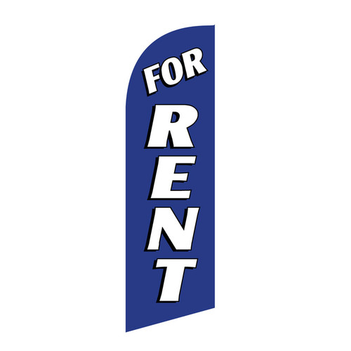 For Rent 6ft Feather Flag (blue)
