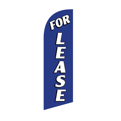 For Lease 6ft Feather Flag (blue)