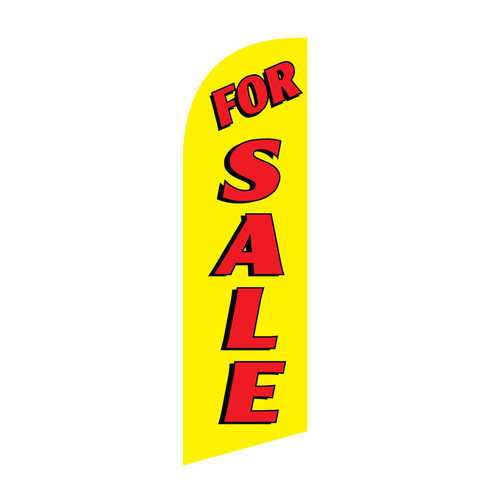 For Sale Feather Flag (yellow)