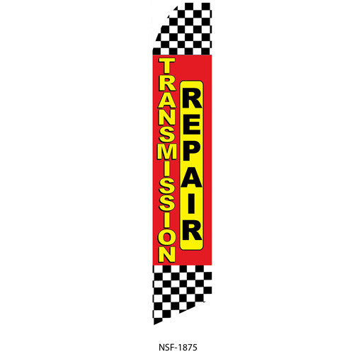 Transmission Repair (yellow and red) Feather Flag