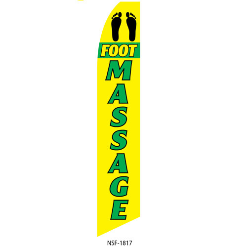 Foot Massage Feather Flag