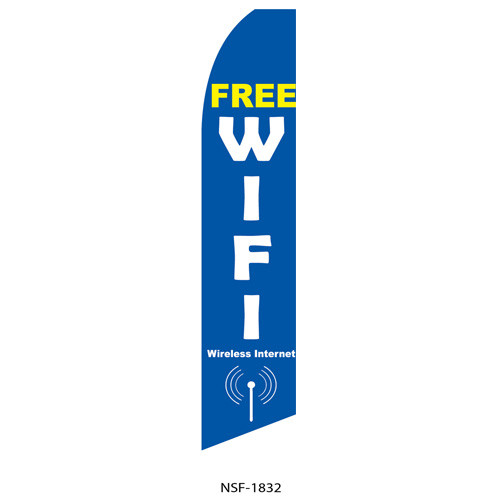 Free WiFi Feather Flag