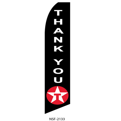 Texaco Thank You Feather Flag