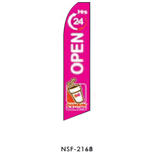 Dunkin Donuts (Open 24 hours) Feather Flag