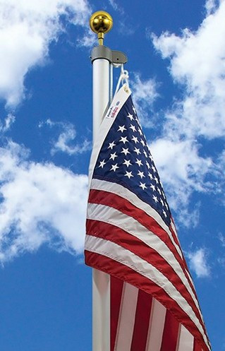 20ft Tapered Sectional Residential Aluminum Flagpole