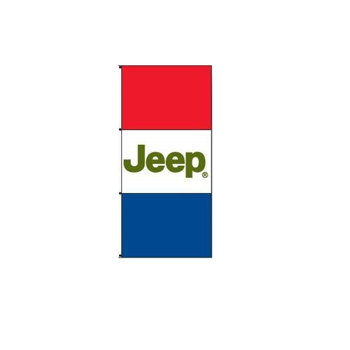 Jeep Red White & Blue Authorized Dealer Drape Flag