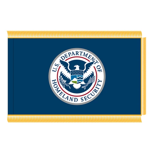 U.S. Department of Homeland Security Fringed Flag