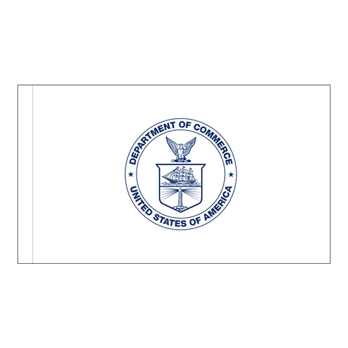 U.S. Department of Commerce Flag with pole sleeve