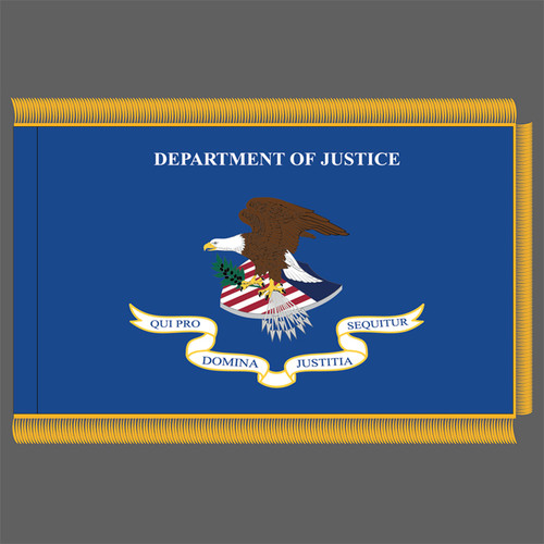 U.S. Department of Justice Fringed Flag