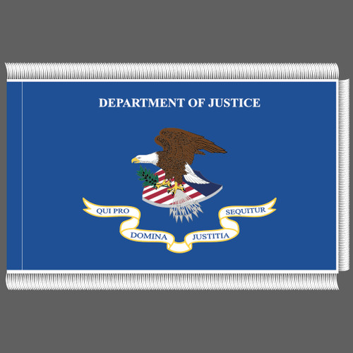 U.S. Department of Justice Fringed Flag
