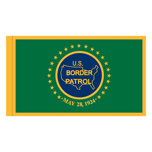 United States Border Patrol Flag with pole sleeve
