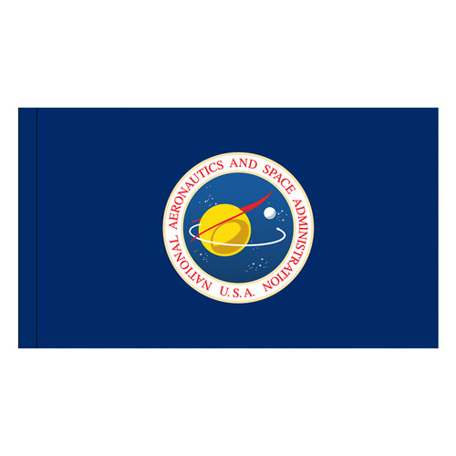 NASA flag with pole sleeve
