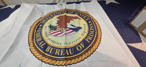 Federal Bureau of Prisons Fringed Flag- Indoor Flag