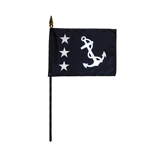 Past Commodore Yacht Club 4" x 6" Miniature Stick Flags (Box of 12)