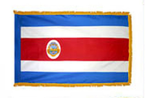 Costa Rica Fringed Lobby Flag