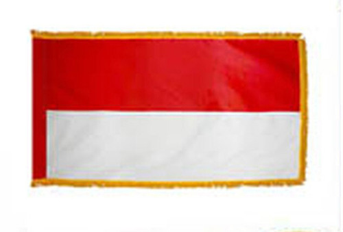 Indonesia Fringed Lobby Flag