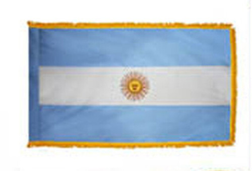 Argentina Government Flag Fringed Lobby Flag
