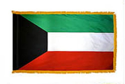Kuwait Fringed Lobby Flag