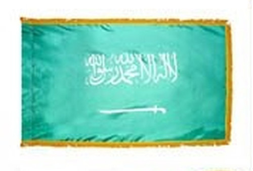 Saudi Arabia Fringed Lobby Flag